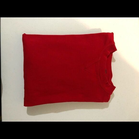 TOM JAMES Men’s Red Pullover Sweater Size L - Picture 4 of 4